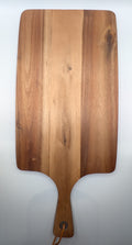 Custom Engraved Paddle Handle Serving Board, Personalized Wood Board